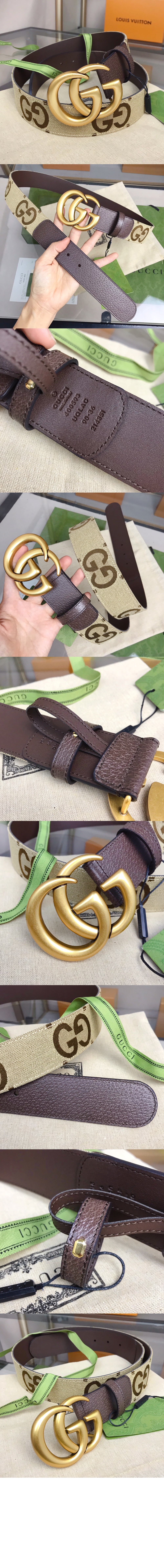 점보 GG 와이드 벨트 400593 > 구찌