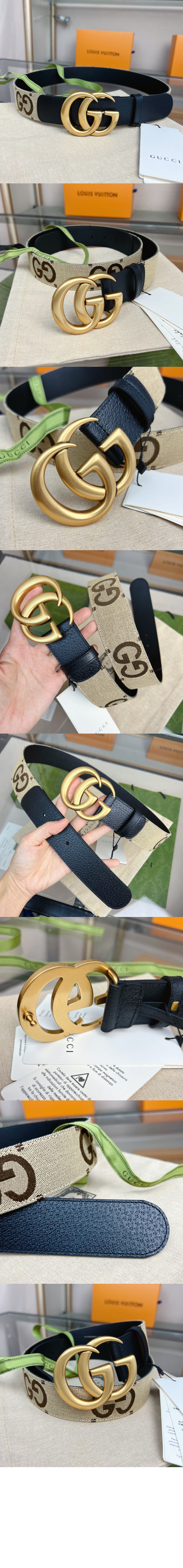 점보 GG 와이드 벨트 400593 > 구찌