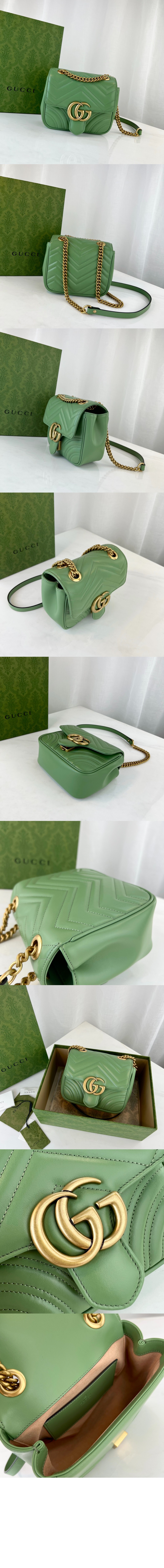 마몽 마틀라세 미니 토트백 739682 > GG Marmont - GG 마몽