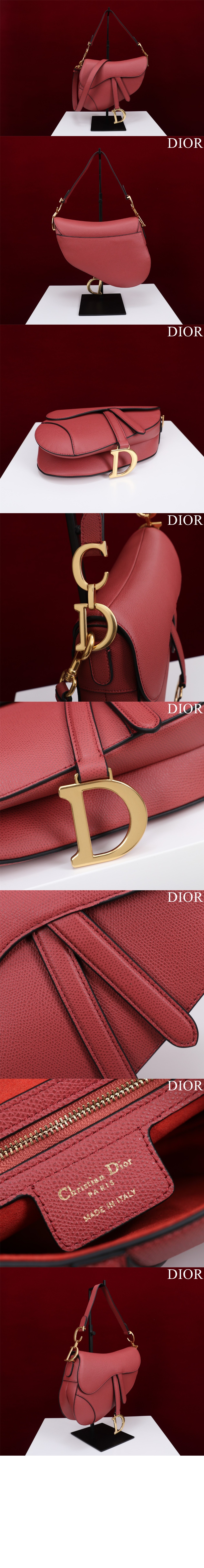 스트랩 새들백 그레인드 미듐 M0455 > Saddle - 새들