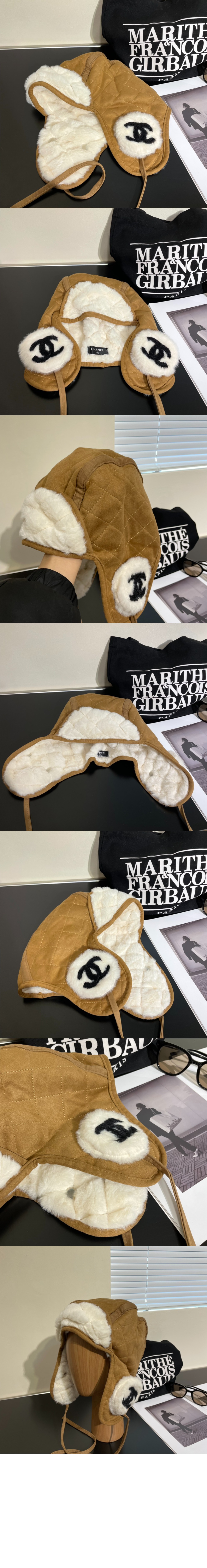 리버서블 양가죽 모자 AA9447 > 샤넬