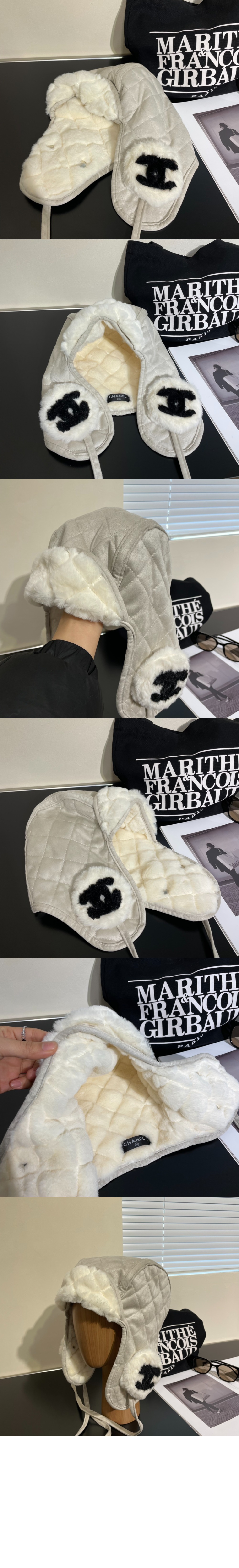 리버서블 양가죽 모자 AA9447 > 샤넬