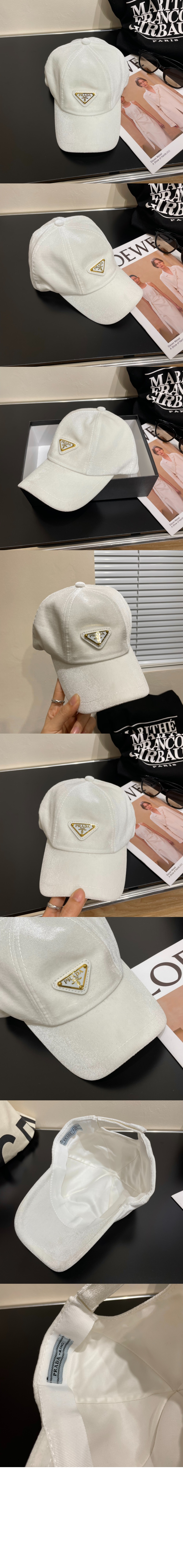 벨벳 베이스볼 캡 1HC336 > 프라다