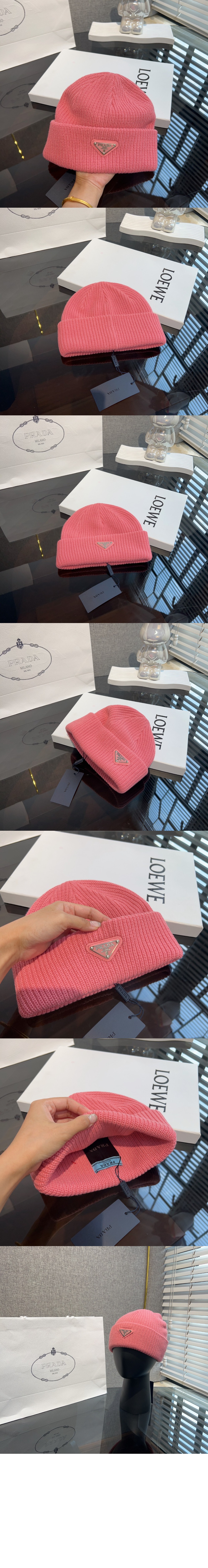 캐시미어 비니 UMD489 > 프라다