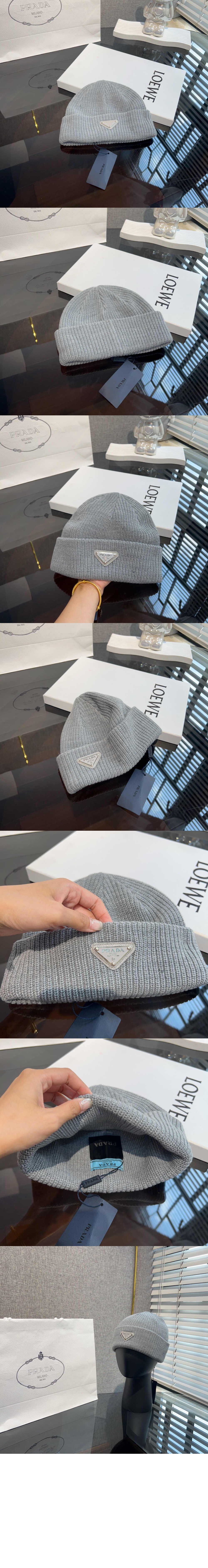 캐시미어 비니 UMD489 > 프라다