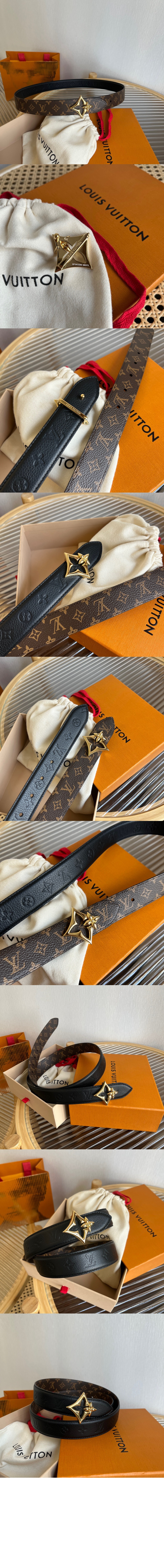 V 플라워그램 리버서블 벨트 M8373U > 루이비통