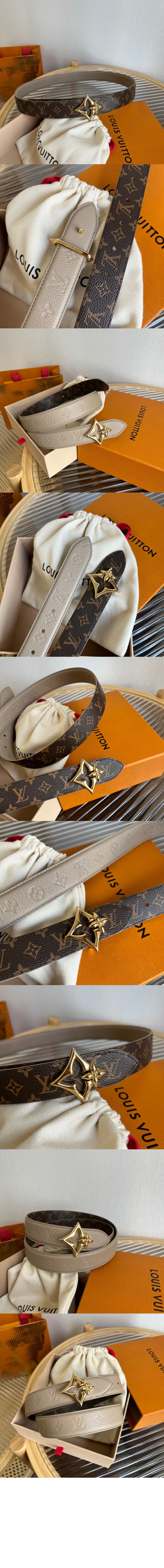 V 플라워그램 리버서블 벨트 M8373U > 루이비통