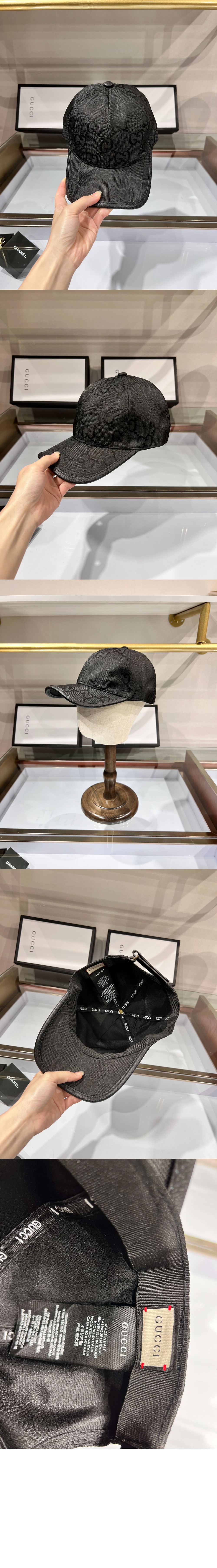 점보 캔버스 베이스볼 캡 681264 > 구찌