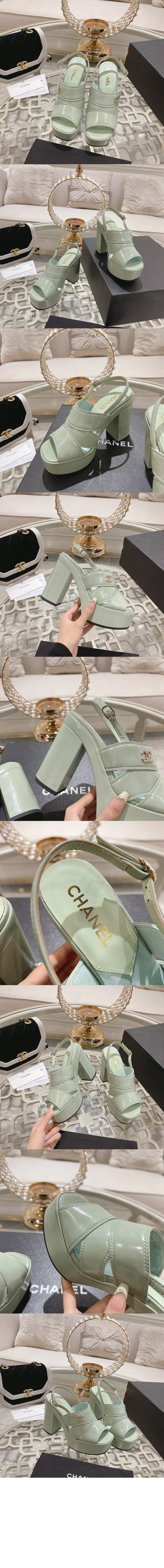 페이던트 가죽 샌들 G45016 > Slingback - 슬링