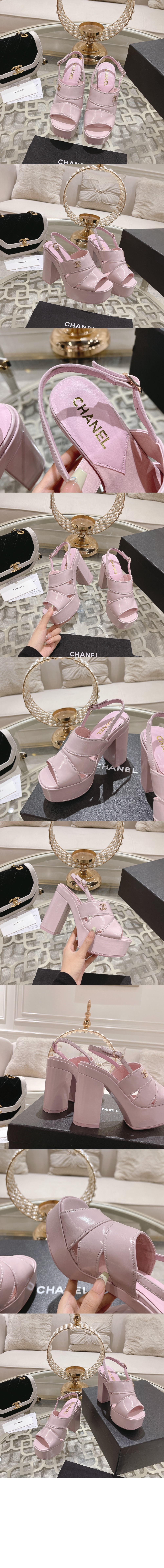 페이던트 가죽 샌들 G45016 > Slingback - 슬링