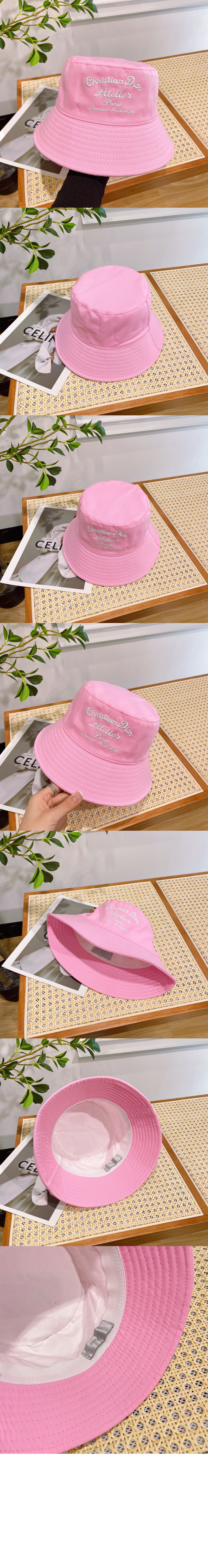 아뜰리에 자수 로고 버킷햇 243C9 > 디올