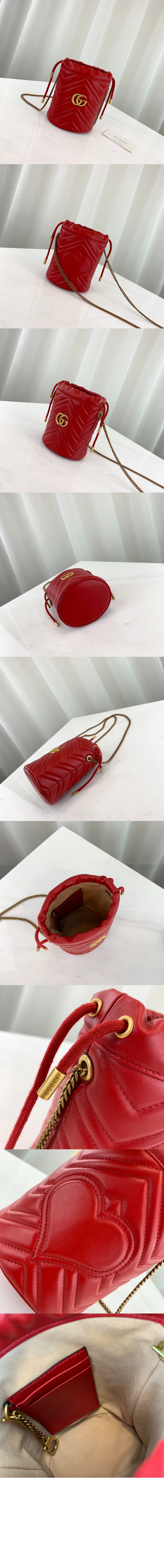 마몽 미니 버킷백 575163 > GG Marmont - GG 마몽