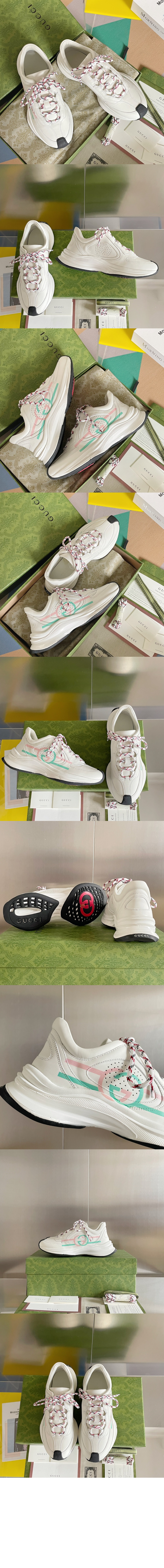 런 레더 스니커즈 734904 > Run -  런