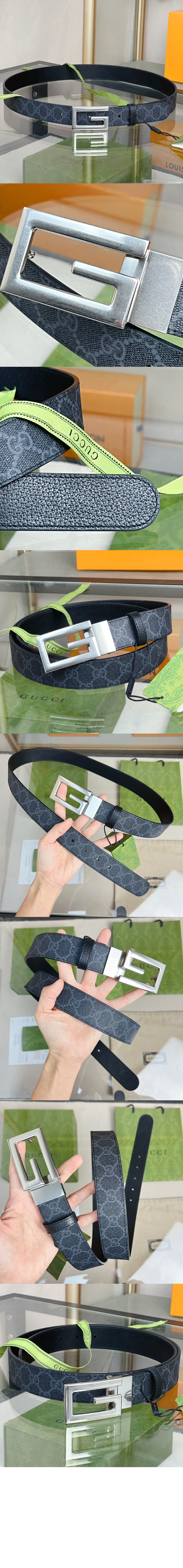 스퀘어 G 버클 리버서블 벨트 626974 > 구찌