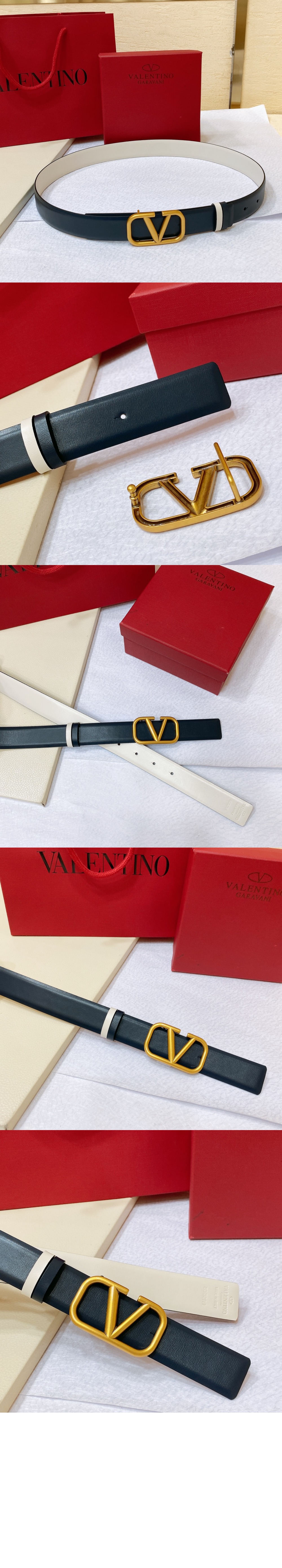 브이로고 리버서블 벨트 > 발렌티노
