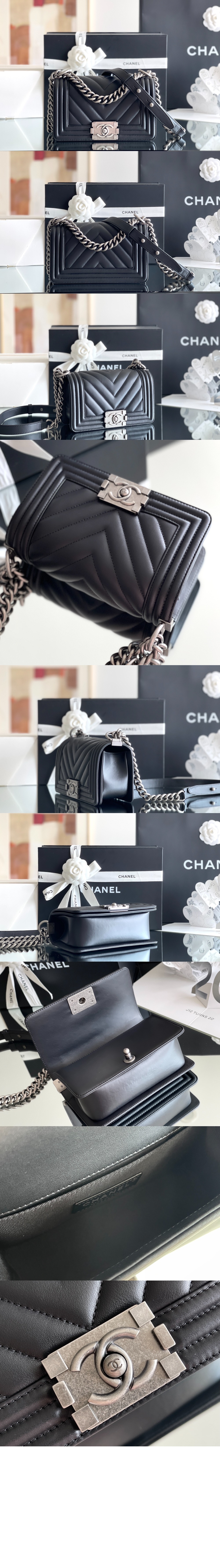 쉐브론 보이백 램스킨 스몰 A67085 > Boy Chevron - 보이 쉐브론