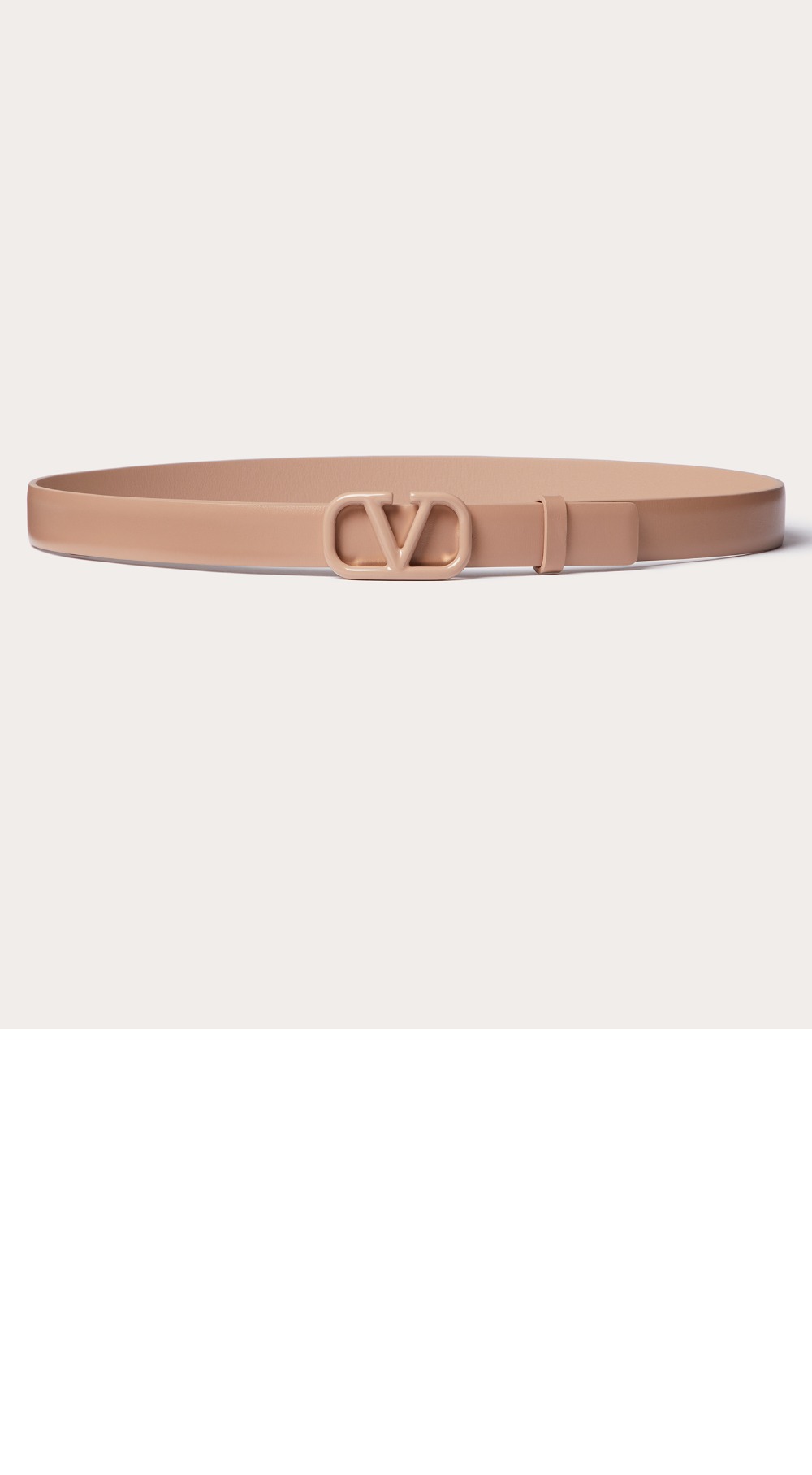 시그너처 광택송아지 가죽 벨트 > 발렌티노
