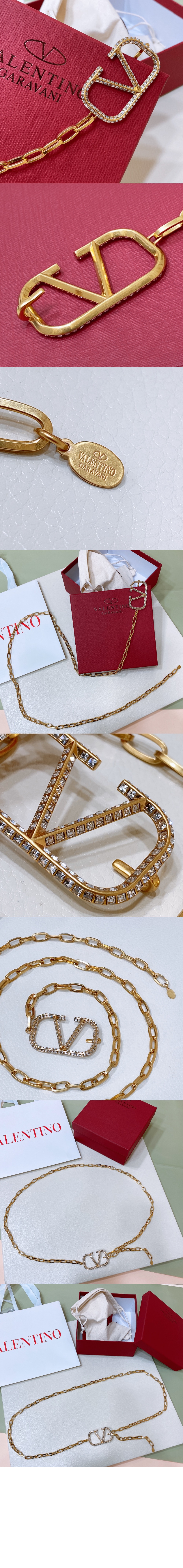 브이로그 로고 체인 벨트 > 발렌티노