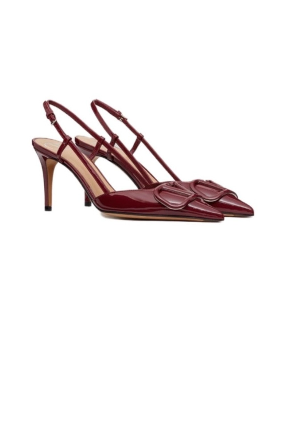 브이로고 시그니처 페이턴트 레더 힐 슬링백 펌프스 보르도 3W2S0R > Vlogo - 브이로고