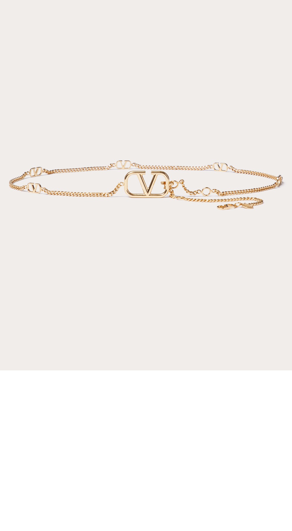 브이로그 로고 체인 벨트 > 발렌티노