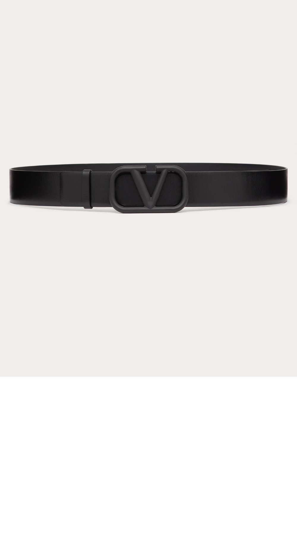 브이로그 로고 송아지 가죽 벨트 > 발렌티노