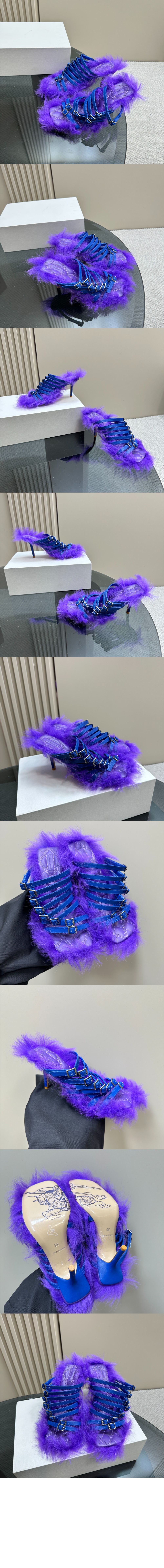 사틴 스텝 퍼즈 샌들 80744831 > High Heels - 하이힐