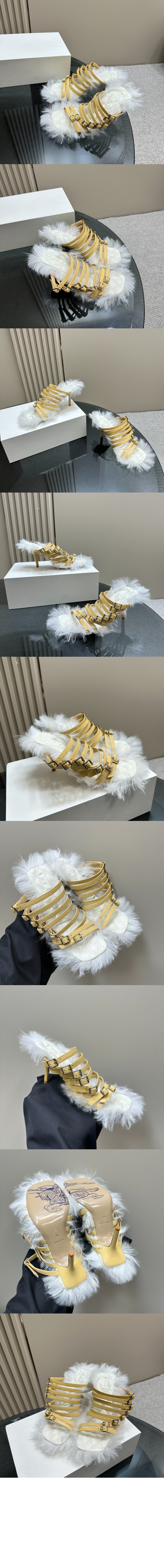 사틴 스텝 퍼즈 샌들 80744831 > High Heels - 하이힐