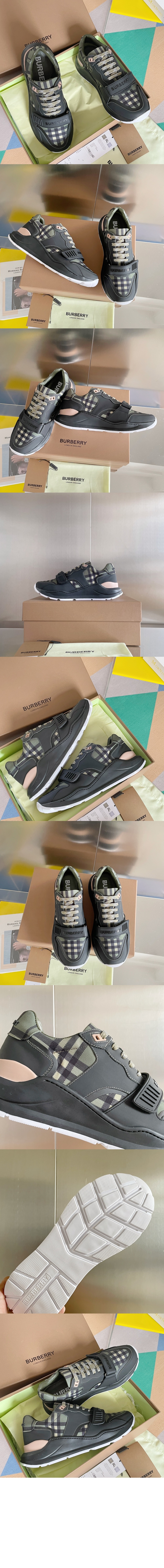 빈티지 체크 스웨이드 레더 스니커즈 80432021 > Sneakers - 스니커즈