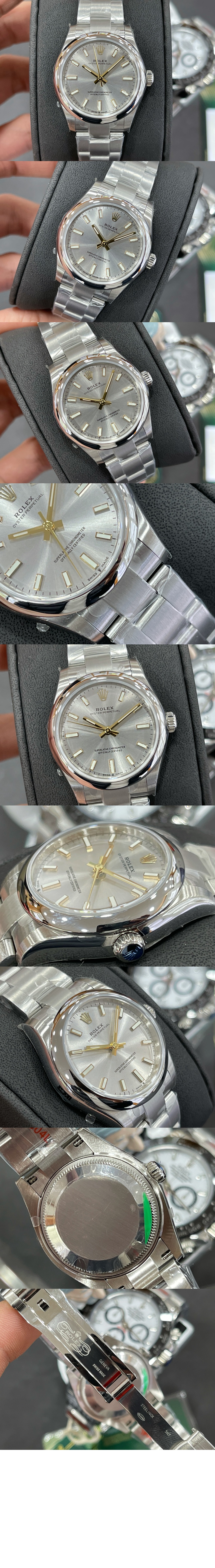 오이스터 퍼페츄얼 34 124200 > Oyster Perpetual - 오이스터 퍼페츄얼