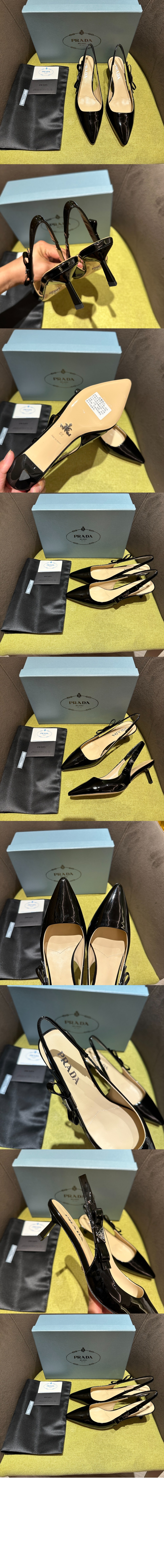 리본 뒤 빈 샌들 11190N > Micro Heels - 마이크로 힐