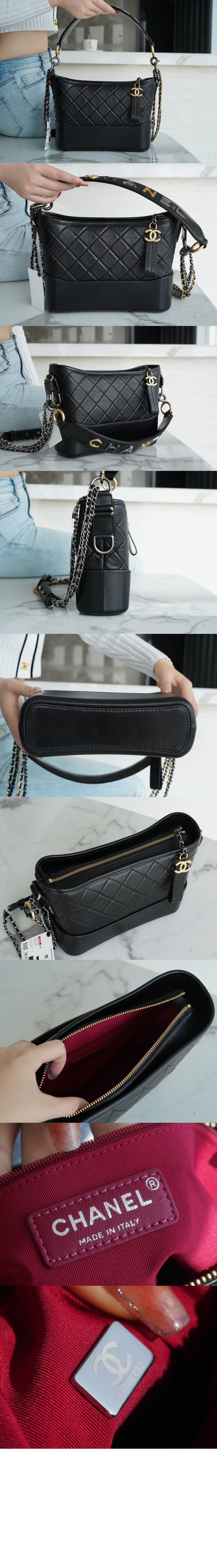 가브리엘 호보백 이니셜 스트랩 미듐 AS1583 > Gabriel Hobo - 가브리엘백