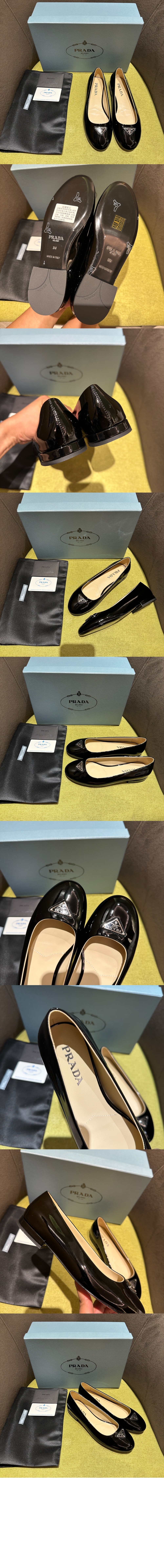 페이턴트 가죽 발레리나 플랫 1F200N > Flats - 플랫