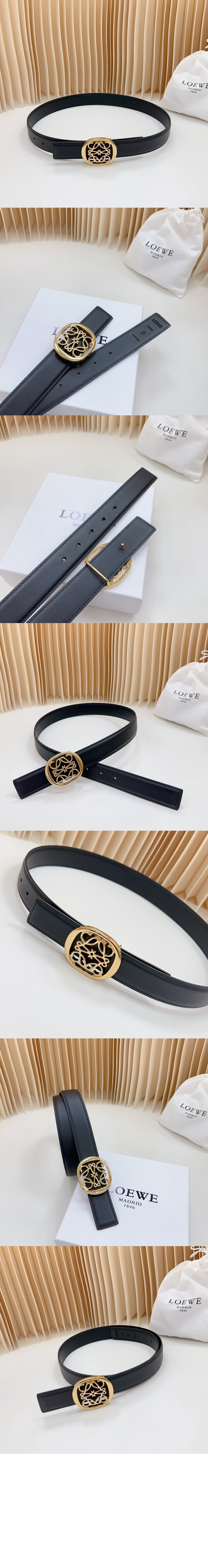 리버서블 애너그램 일립스 벨트 > 로에베