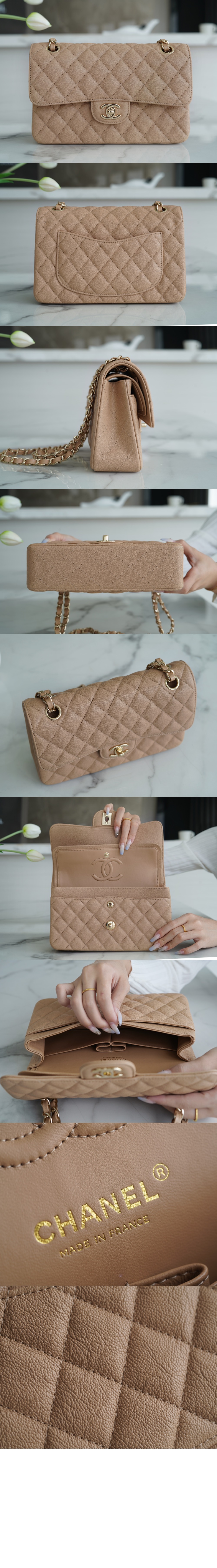 클래식 캐비어 스몰 샴페인골드 A01113 > Classic - 클래식