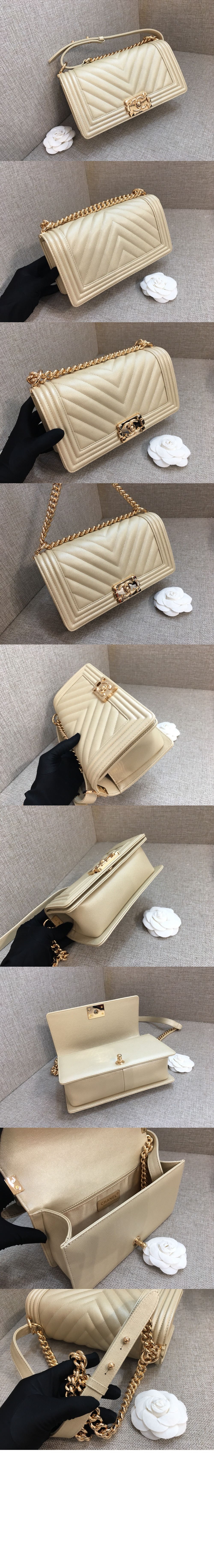 쉐브론 보이백 캐비어 미듐 인기색상 A67086 > Boy Chevron - 보이 쉐브론