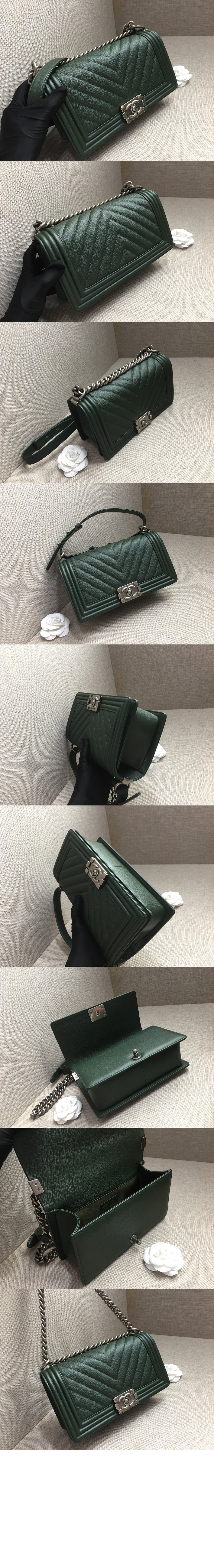 쉐브론 보이백 캐비어 미듐 인기색상 A67086 > Boy Chevron - 보이 쉐브론