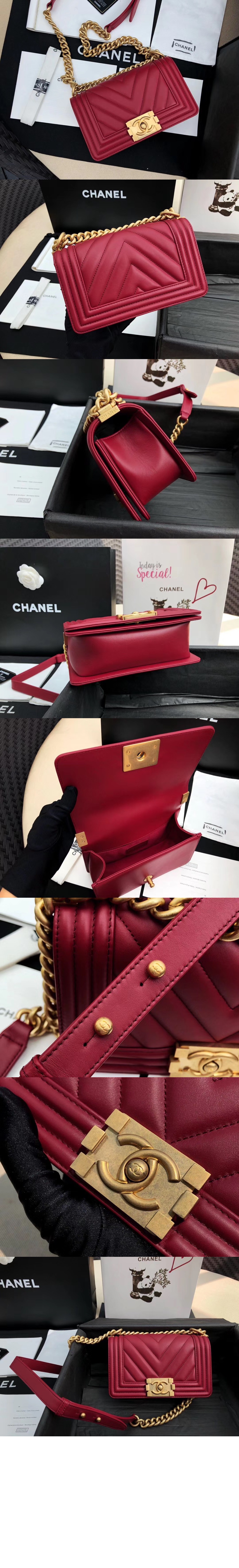 쉐브론 보이백 램스킨 스몰 인기색상 A67085 > Boy Chevron - 보이 쉐브론