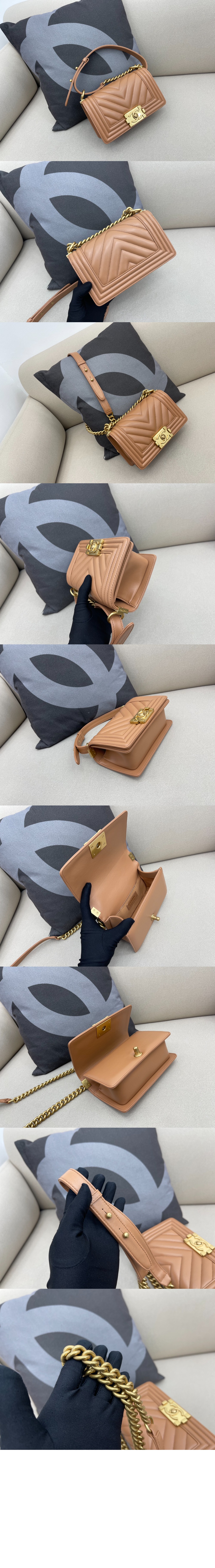 쉐브론 보이백 램스킨 스몰 인기색상 A67085 > Boy Chevron - 보이 쉐브론