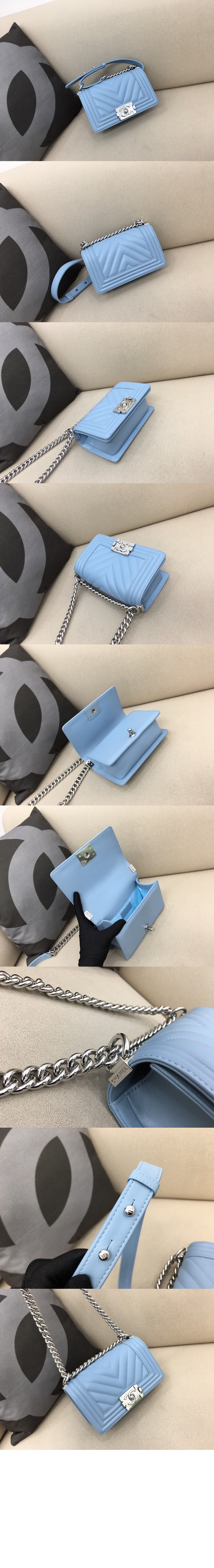 쉐브론 보이백 램스킨 스몰 인기색상 A67085 > Boy Chevron - 보이 쉐브론