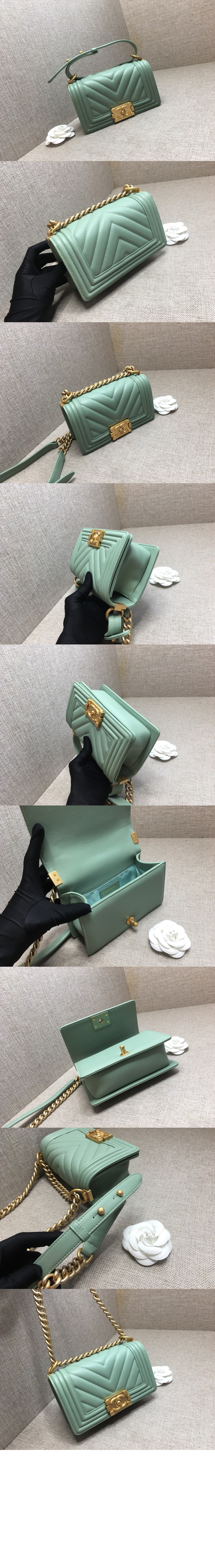 쉐브론 보이백 램스킨 스몰 인기색상 A67085 > Boy Chevron - 보이 쉐브론