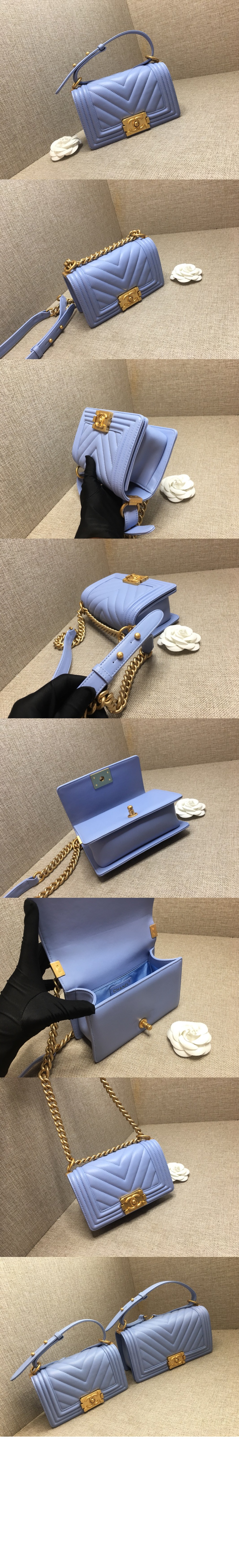 쉐브론 보이백 램스킨 스몰 인기색상 A67085 > Boy Chevron - 보이 쉐브론