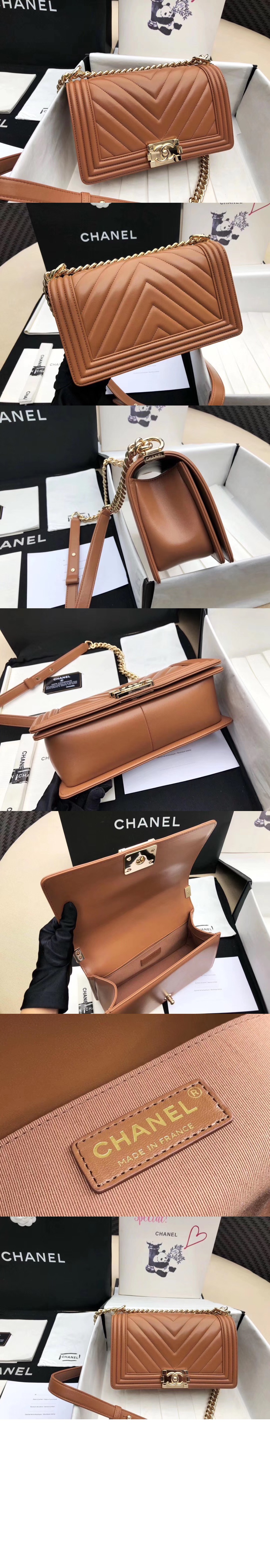 쉐브론 보이백 램스킨 미듐 인기색상 A67086 > Boy Chevron - 보이 쉐브론