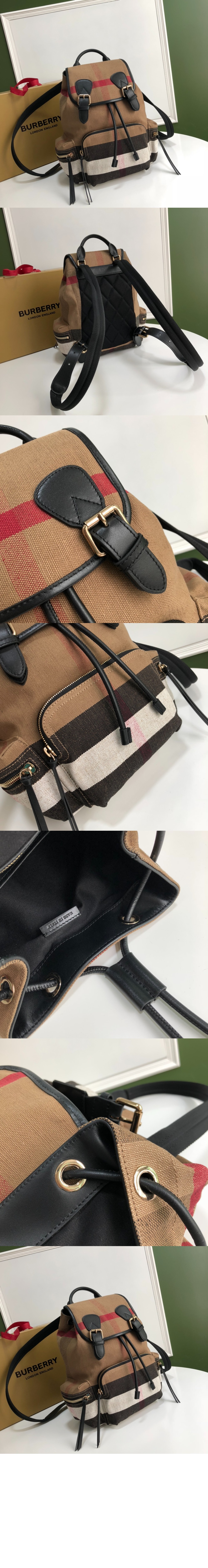 캔버스 체크 백팩 40302011 > Backpack - 백팩