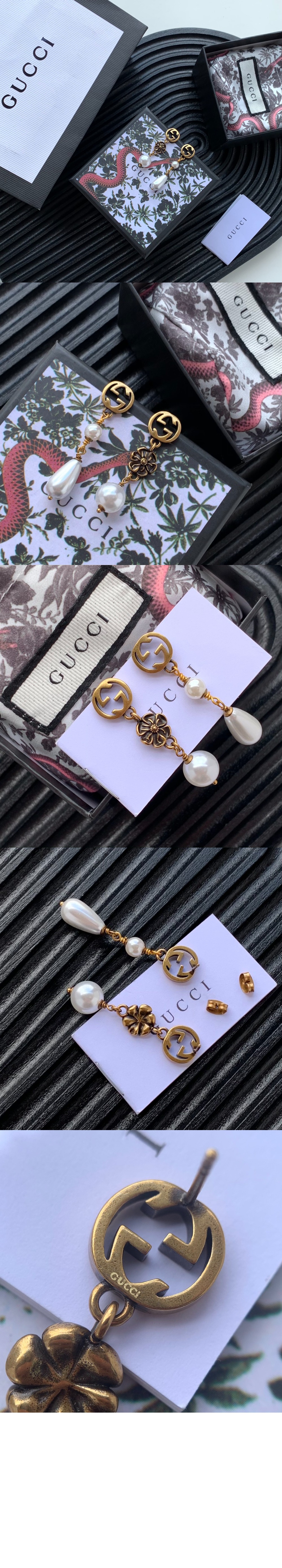 인터로킹 G 플라워 펄 귀걸이 661127 > Etc - 기타제품