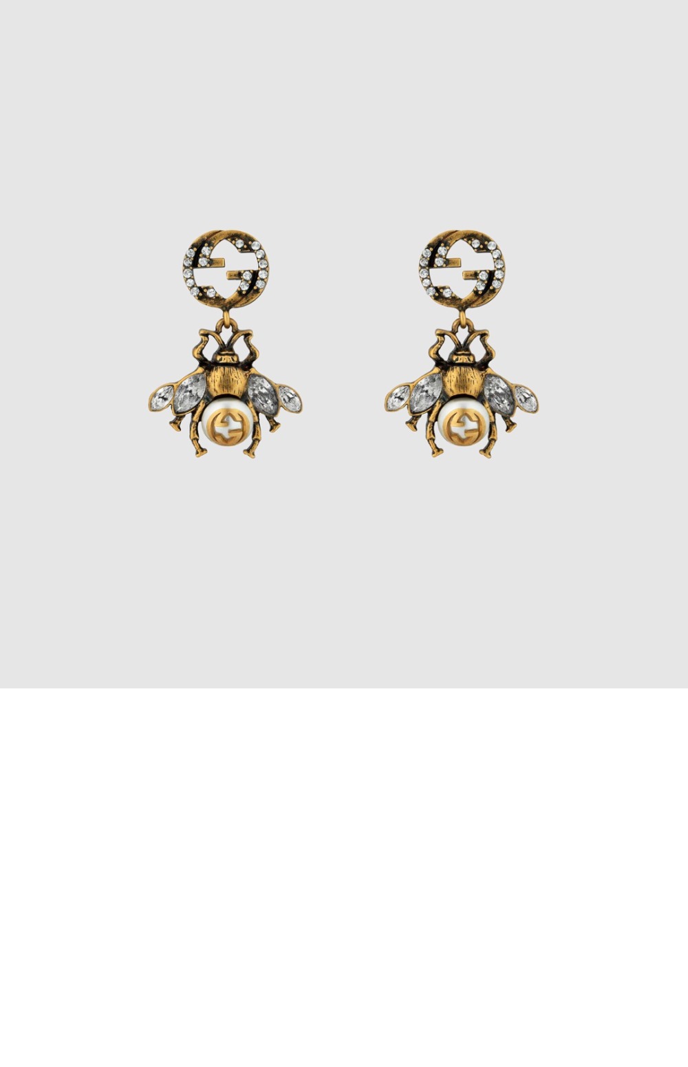 인터로킹 G 디테일의 벌 디테일 귀걸이 629817 > Etc - 기타제품