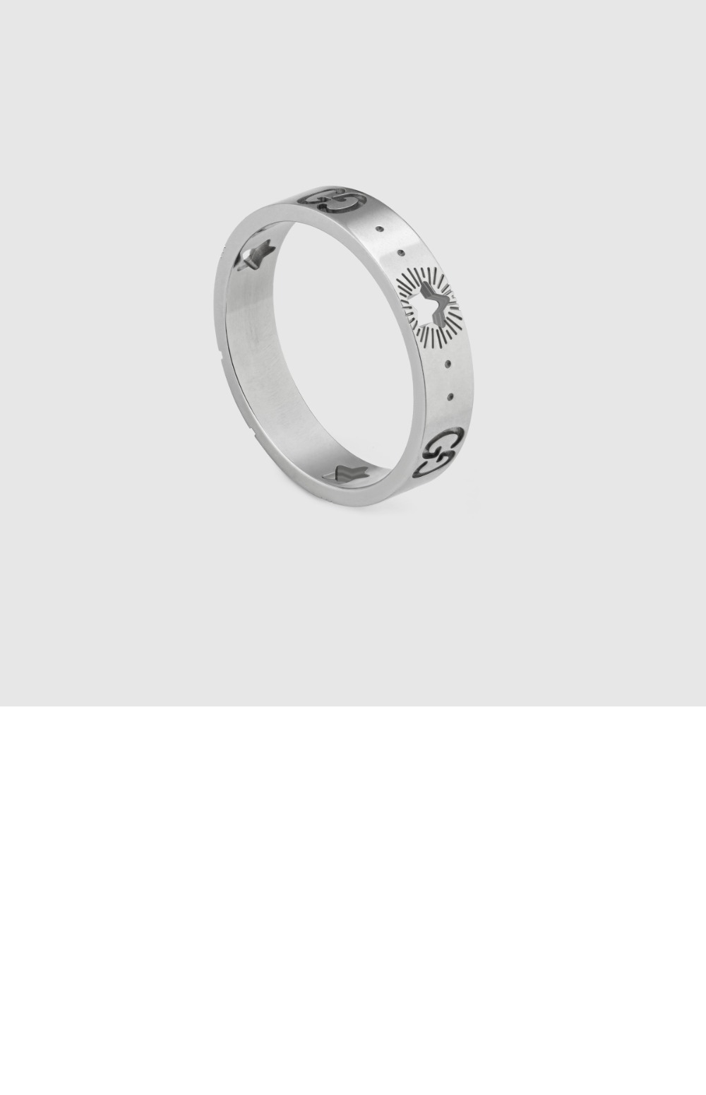 별 장식의 아이콘 화이트 골드 반지 607339 > Etc - 기타제품