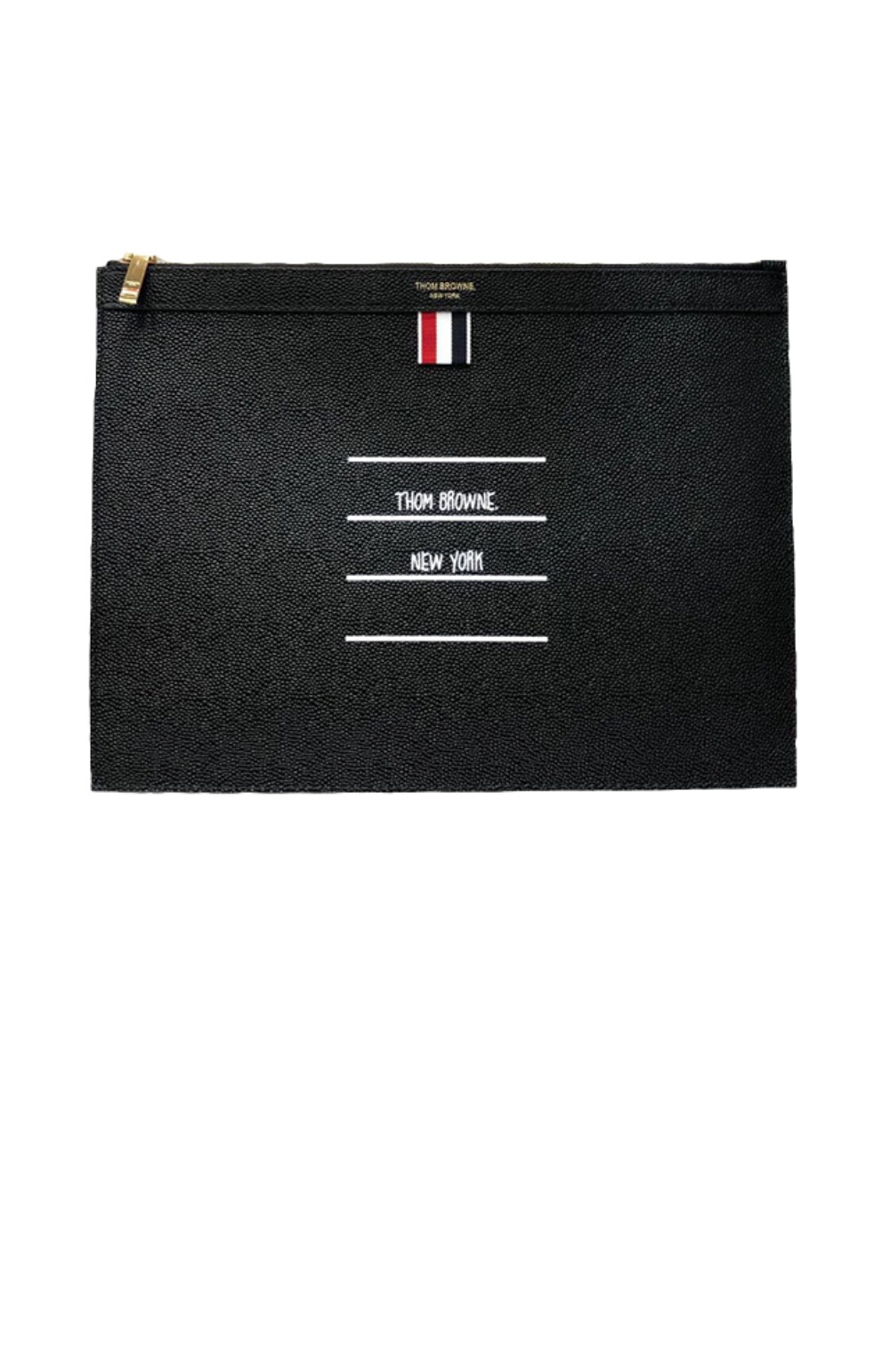 라지 페이퍼 라벨 클러치 MAC094 > 톰브라운