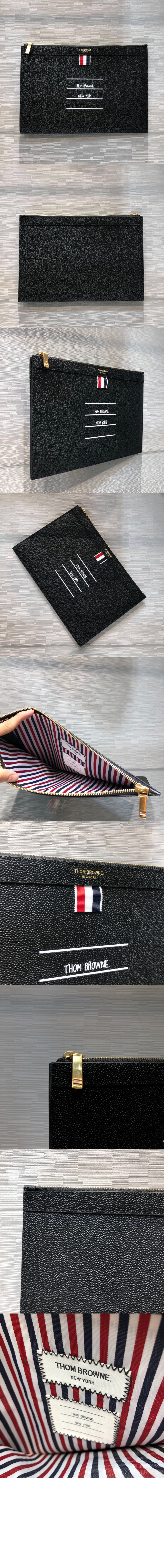 스몰 페이퍼 라벨 클러치 MAC094 > 톰브라운