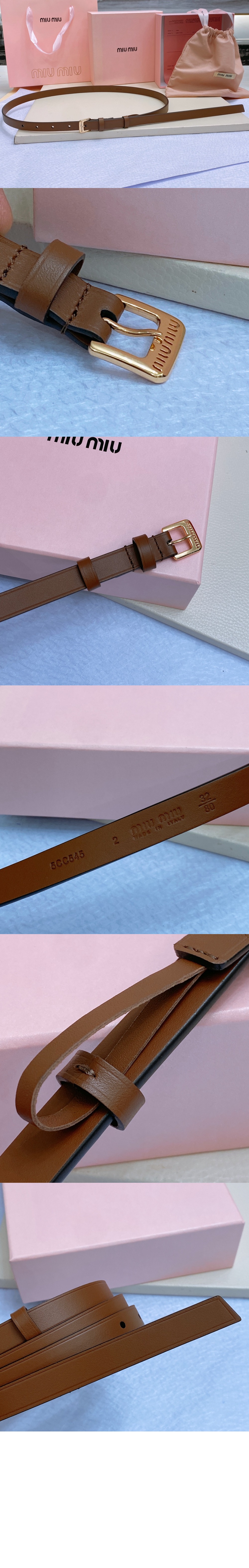 가죽 벨트 5CC553 > 미우미우