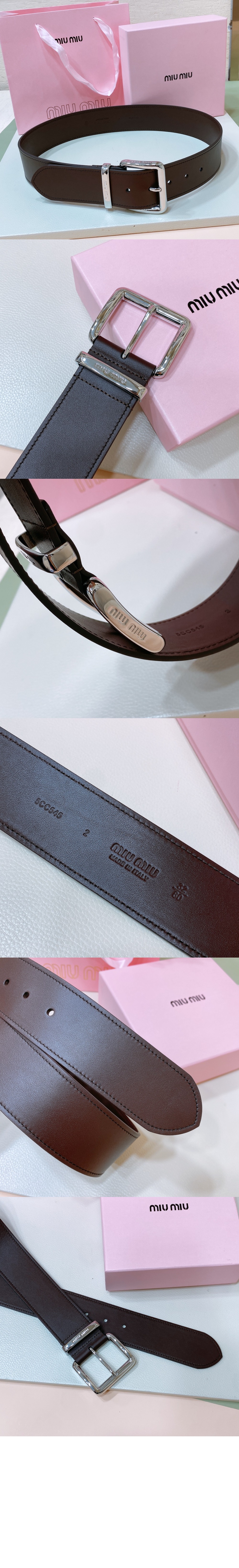 가죽 벨트 5CC589 > 미우미우
